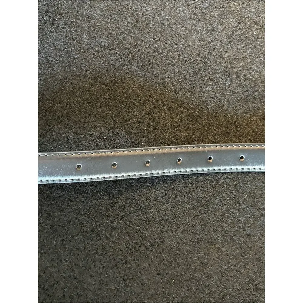 NWOT Black 1” Belt Gold D-Shaped Buckle Size Medium/Large